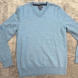 Club Room Merino Wool Blend V Neck Sweater Size Medium